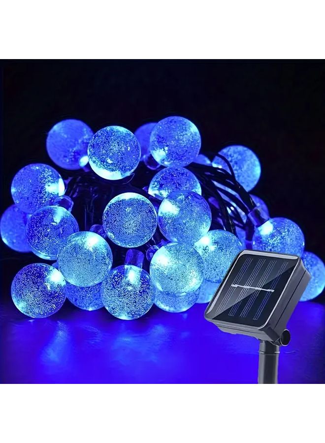 Blue Solar Outdoor LED Water Drop Lights 100 Lights For Yard Garden Pathway Decor - Image 3
